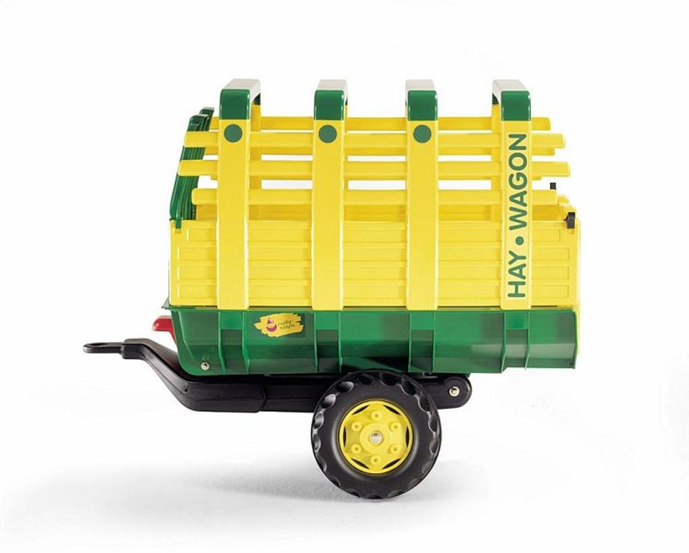Levně ROLLYTOYS Vlečka na seno za traktor 1osá "Hay Wagon"- zelenožlutá