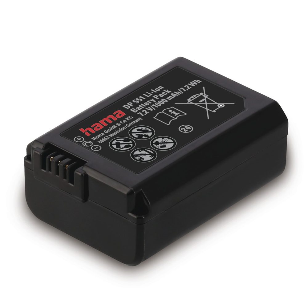 Levně Hama fotoakumulátor typ Sony NP-FW50, Li-Ion 7,2 V/1000 mAh