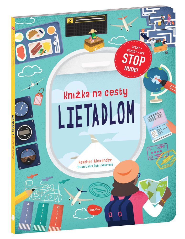 Levně Presco Group Knižka na cesty LIETADLOM – Stop nude: kvízy, rébusy, hry