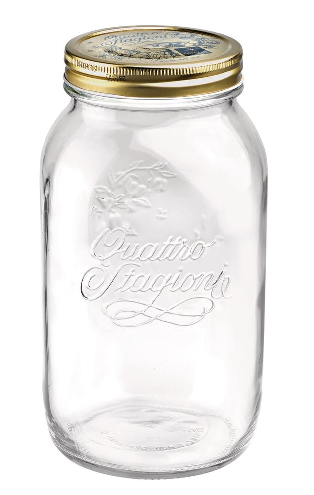 Levně sklen.zavař.1500ml QUATTRO ST. d12,2x21cm, víčko d86mm, sklo