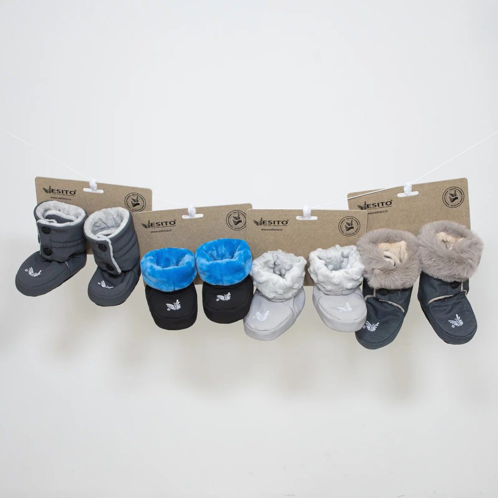 ESITO Softshellové capáčky Lamb Grey - 1 - délka stélky: 11 cm šedá
