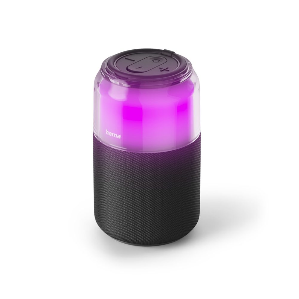 Levně Hama Can Speaker, Bluetooth reproduktor ve tvaru plechovky, 5 W, 4 světelné režimy