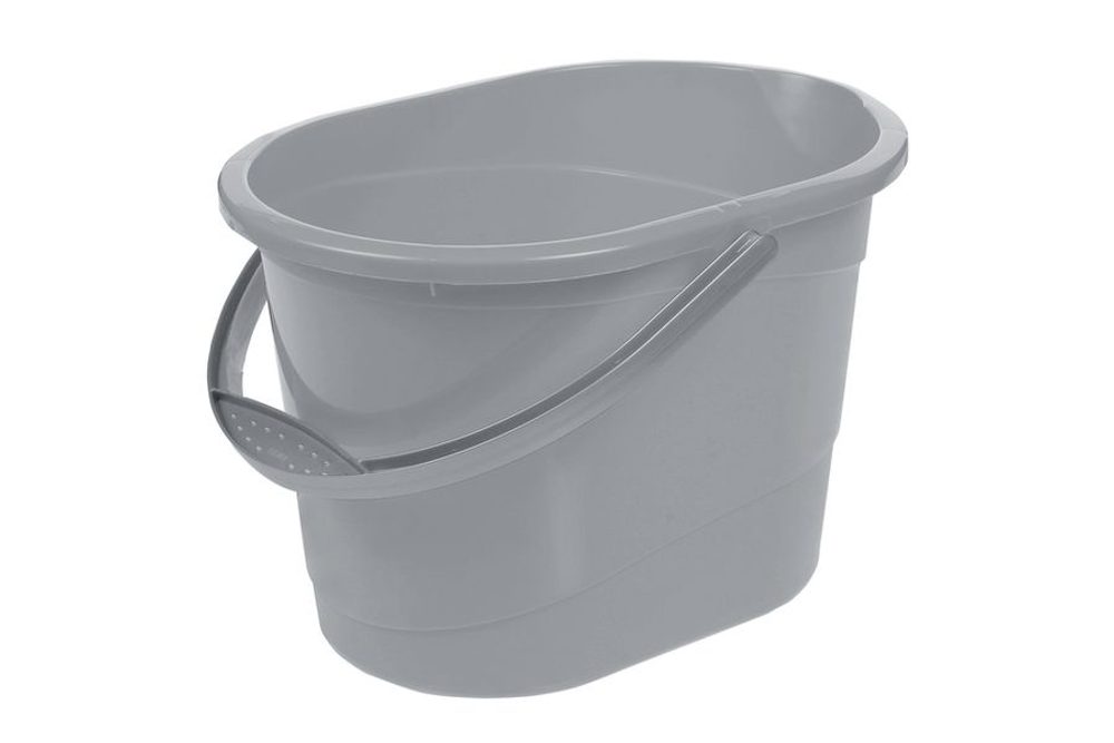 Levně vědro 13l s výlev., sever.šedá, 37x26x25cm, plast