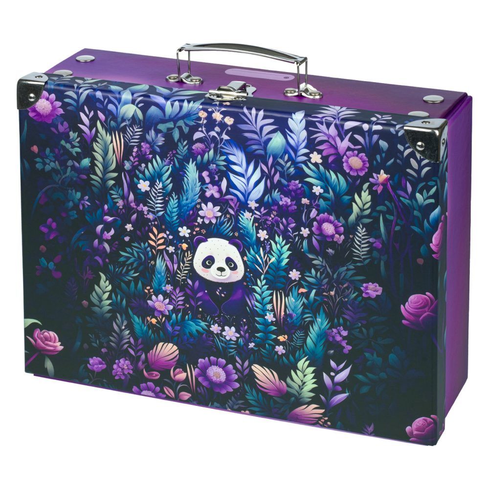 Levně BAAGL Skládací školní kufřík Jungle Panda s kováním
