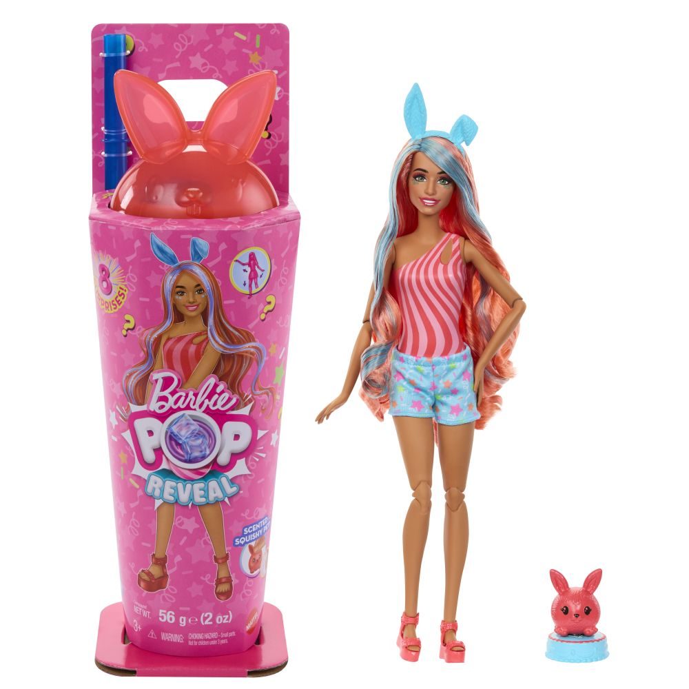 Levně BRB POP REVEAL BARBIE KOKTEJLOVÉ PŘEKVAPENÍ - ZAJÍČEK