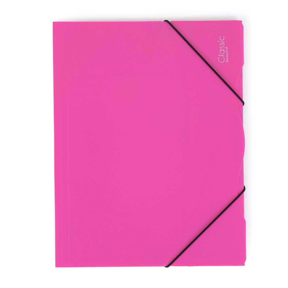 Levně Karton P+P Sloha PP s gumou A4 neprůhledná magenta 2-529