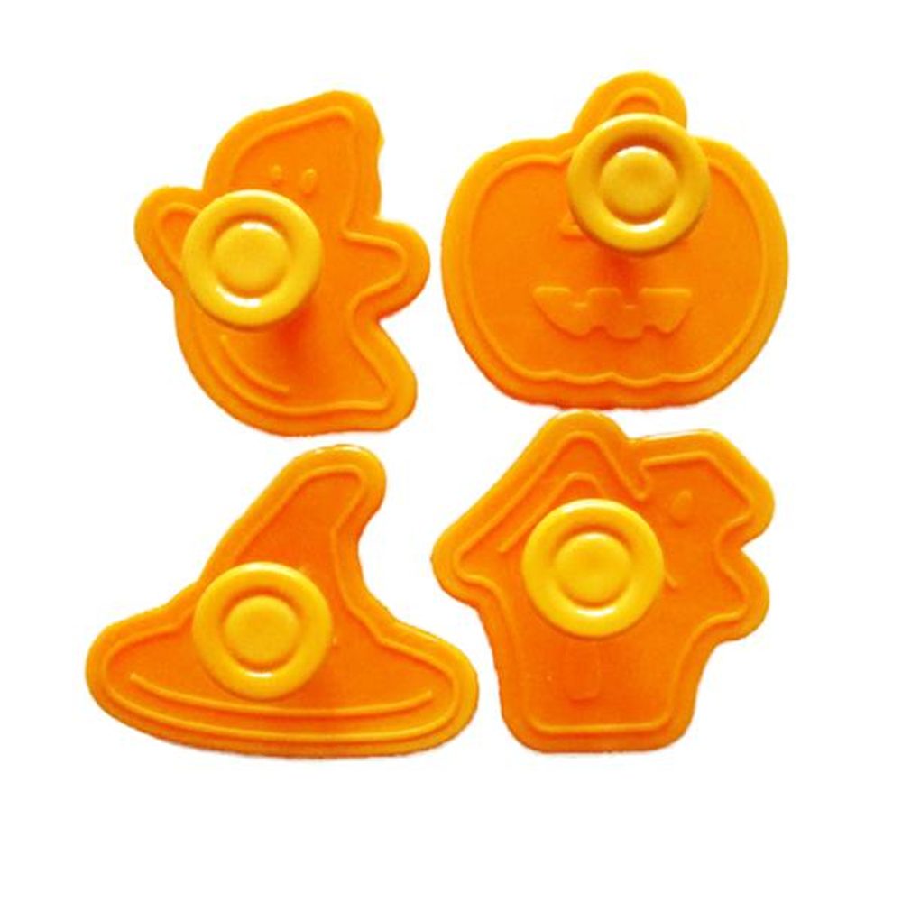 Levně TORO RAZÍTKO NA CUKROVÍ 4KS HALLOWEEN PLAST ORANŽOVÁ