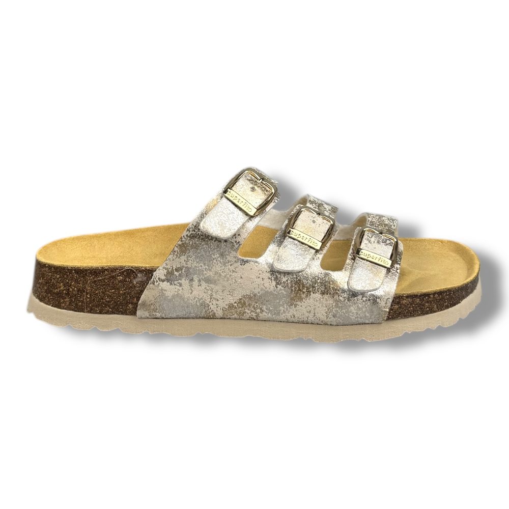 Levně Superfit Dívčí pantofle 1-800113-9710 - Gold/Mehrfarbig - 36