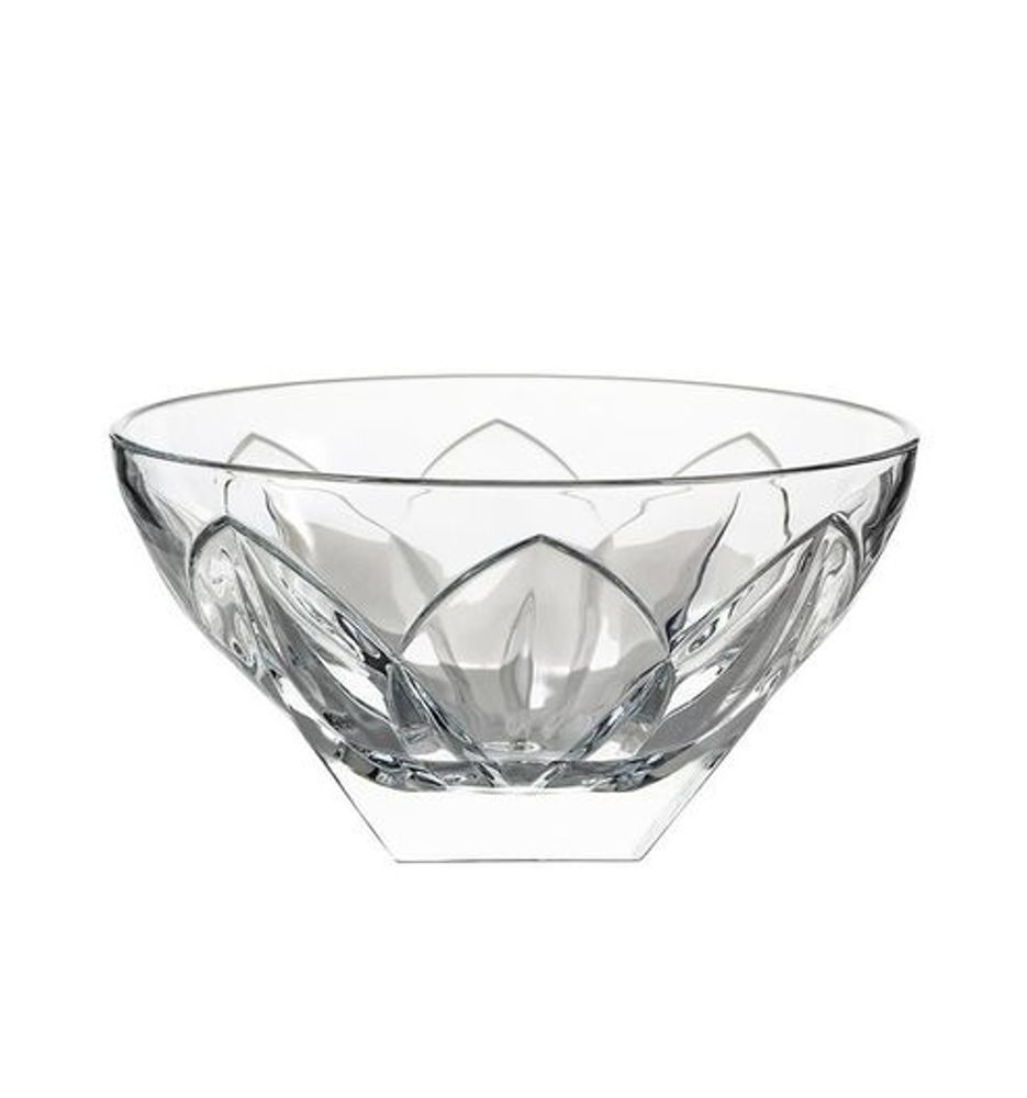 Levně mísa d24,5cm LOTUS BOHEMIA PR., 1ks, DB, sklo