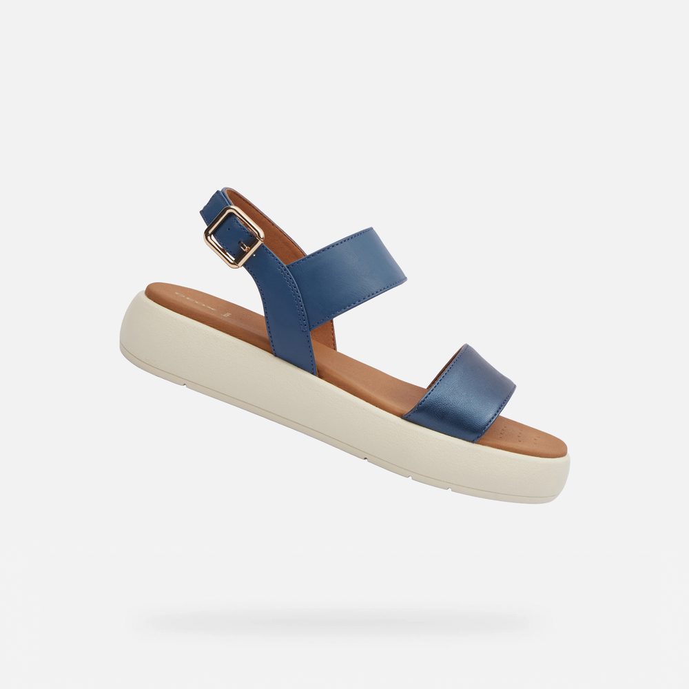 Světle modré dámské sandály Geox Camalei - 39