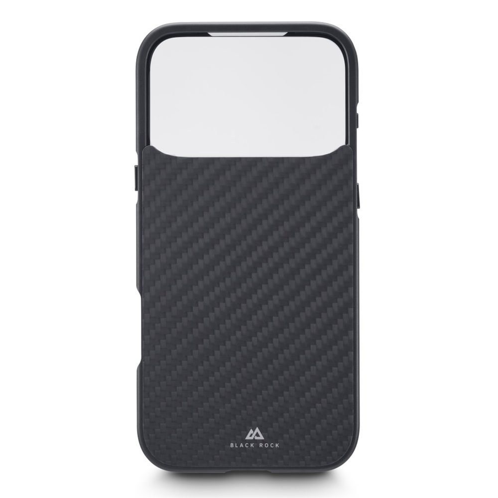 Levně Black Rock 360° Glass, kryt pro Apple iPhone 17 Pro Max, skleněný, přední+zadní díl, karbon. úprava