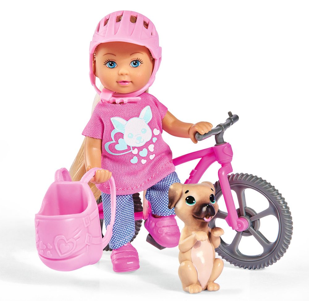 Levně Simba Panenka Evička s bicyklem