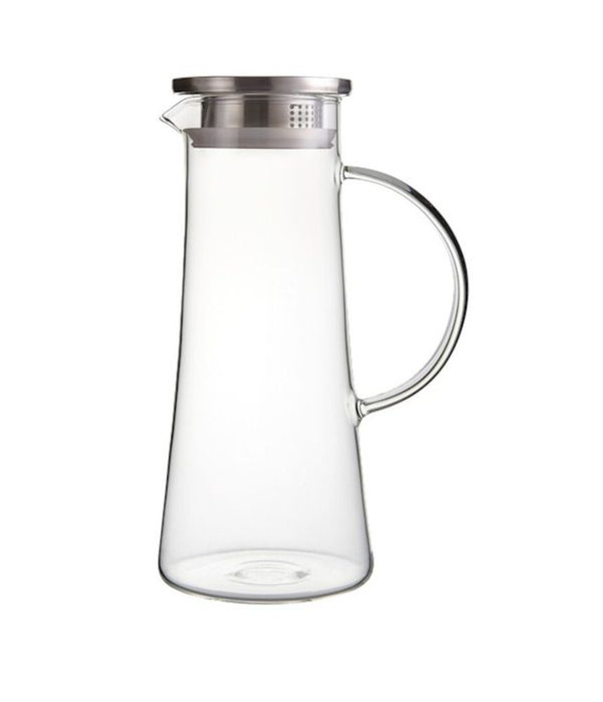 Levně džbán 1,3l s víčkem, d11x25cm, var.sklo