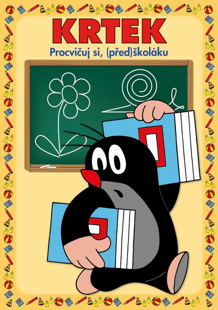 Levně Stíratelný sešit "Procvičuj si (před)školáku" + stíratelný popisovač- Krtek