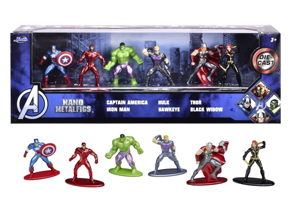 Levně Marvel Avengers figurky 1,65", sada 6 ks