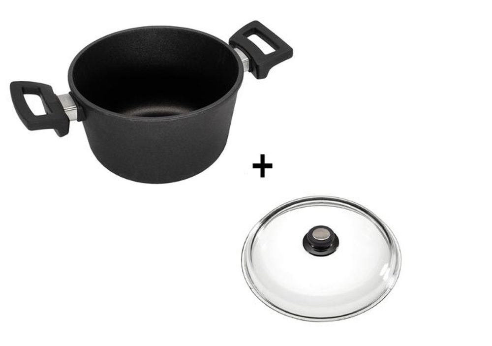 Levně hrnec d28x12,5cm+PO skl., EUROLUX, 6,5l, indukce
