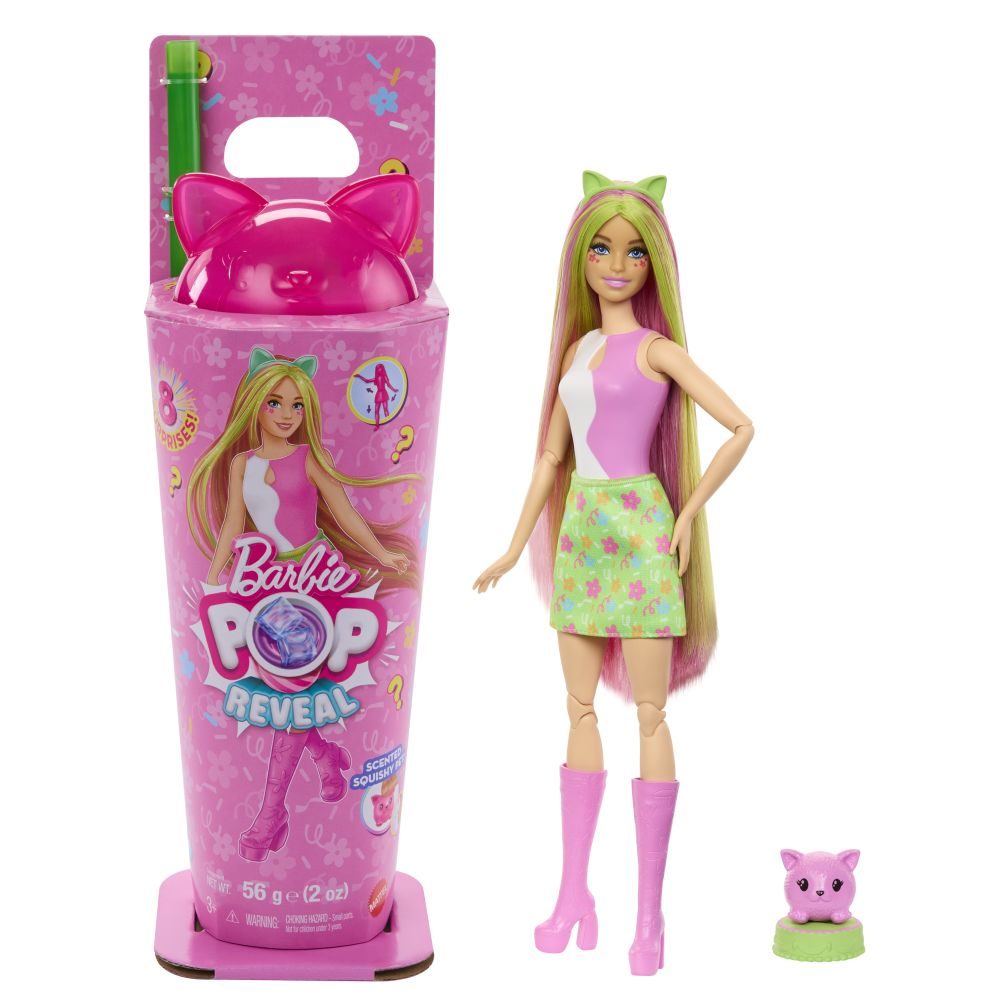 Levně BRB POP REVEAL BARBIE KOKTEJLOVÉ PŘEKVAPENÍ - KOČIČKA