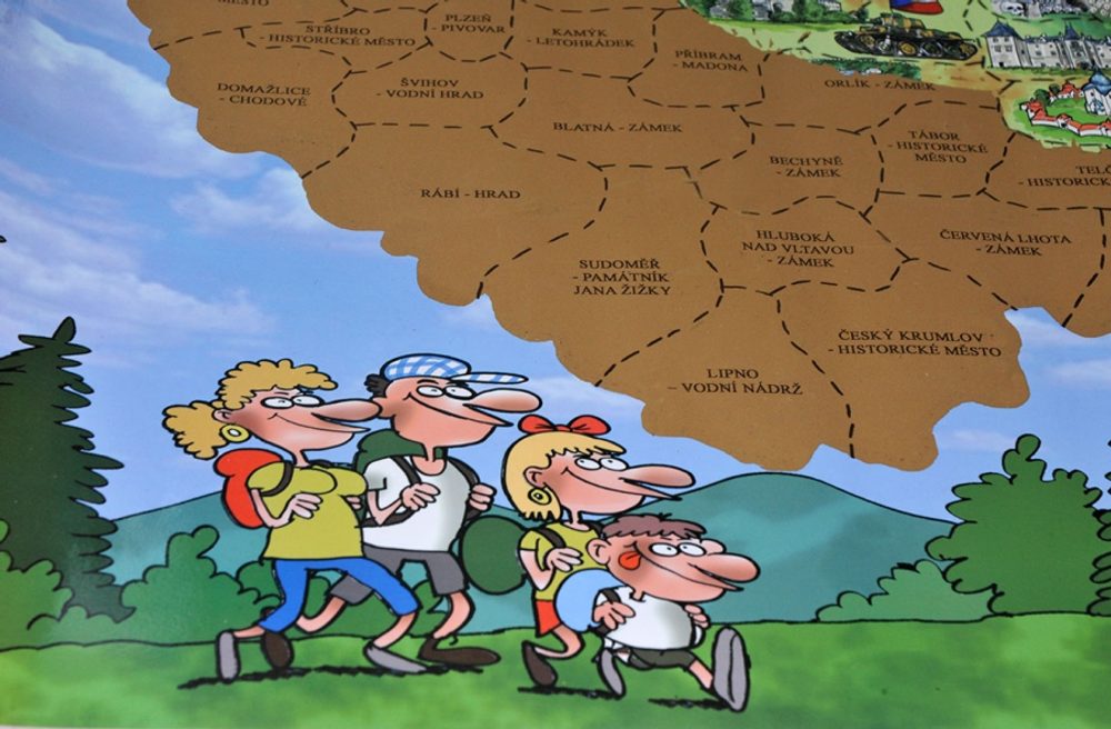 Stírací mapa Česká republika (obrázek 4)