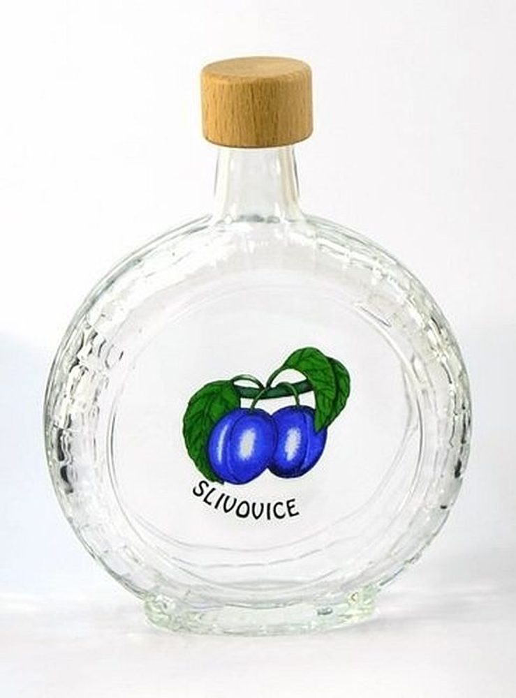 Levně láhev 0,5 l Peggy ŠVESTKY, uz. 28 dřevo