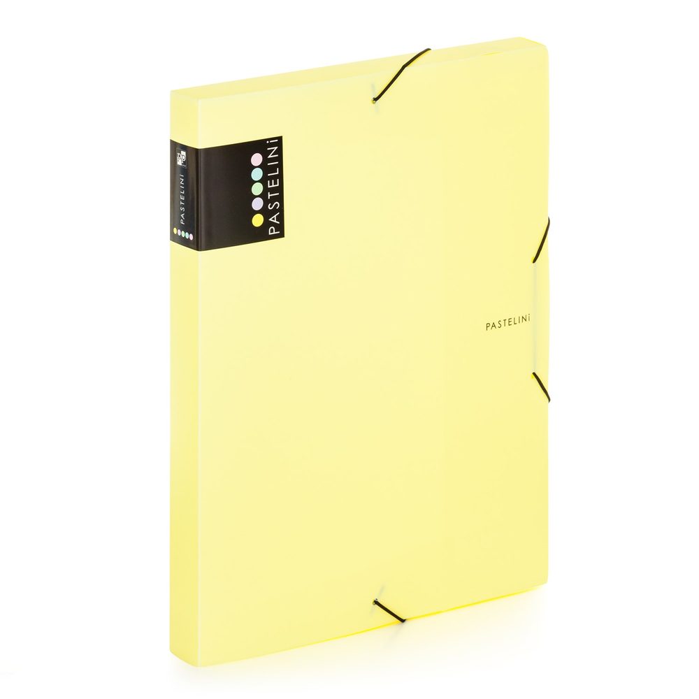 Levně Karton P+P Krabice PP s gumou A4 PASTELINI žlutá 2-578