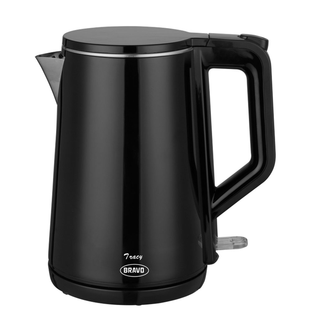 Levně konvice var. 1,5l B-5018 TRACY, černá, dvouplášť, 2000W, BRAVO