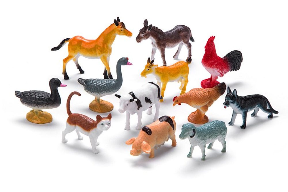 Levně FAUNICA Zvířátka figurky v tubě - Farma