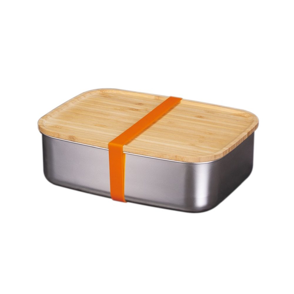 Levně BERLINGERHAUS Svačinový box s bambusovým víkem, nerezová ocel BH-7207