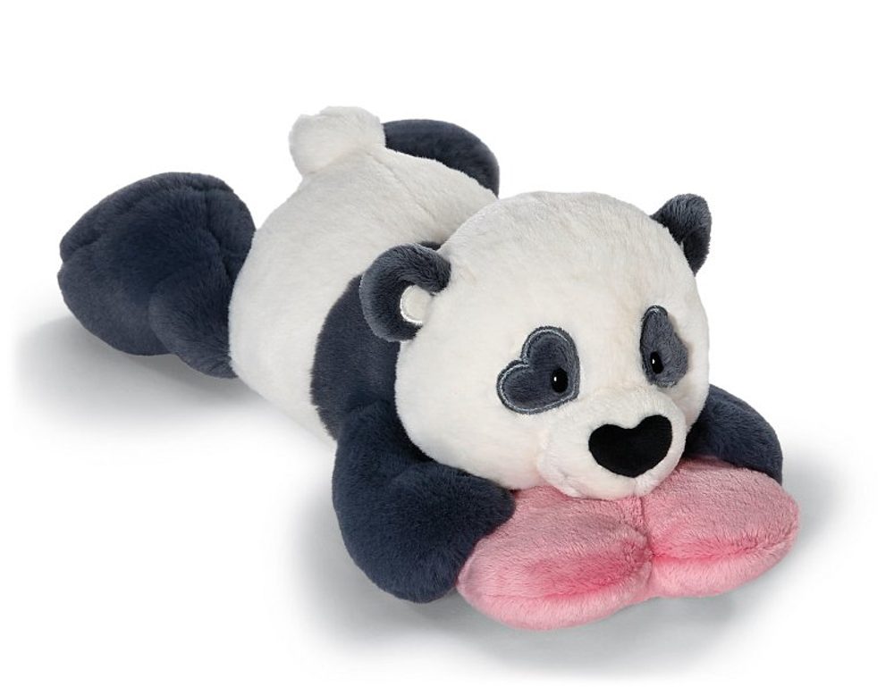Levně NICI plyš Panda Love se srdíčkem 20cm, ležící