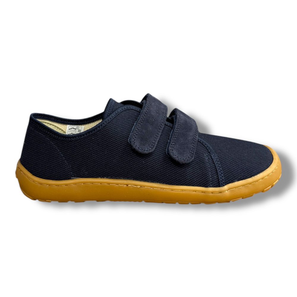 Levně Froddo G1700422 barefoot plátěnky – přezůvky do školy ( Modrá / Dark Blue) - 35
