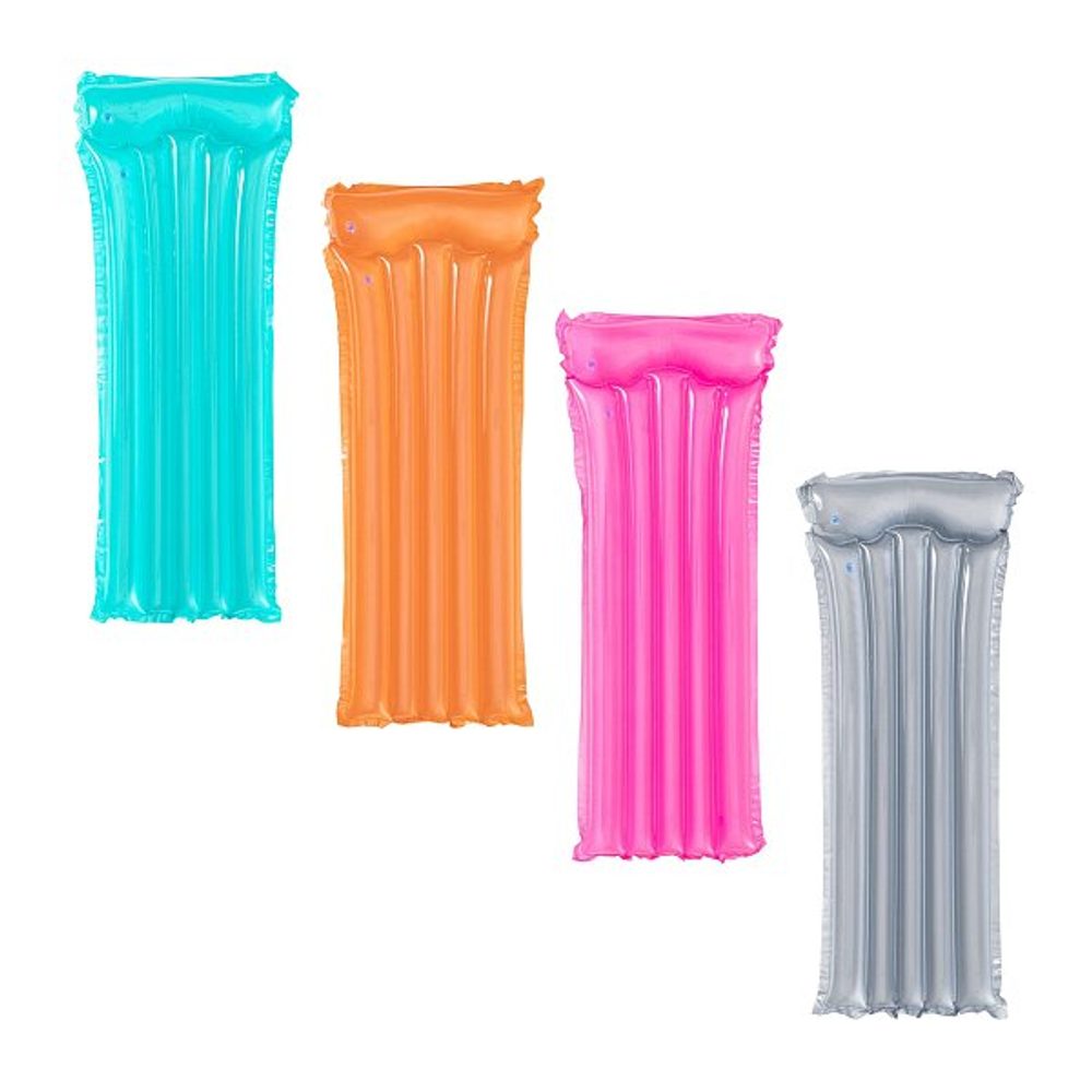 Levně Bestway Nafukovací lehátka, mix barev (růžová, zelená, oranžová, stříbrná), 1,83 x 0,76 m