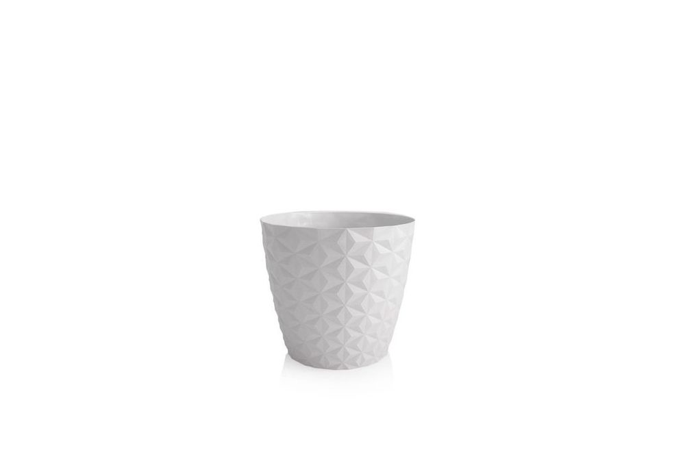 Levně obal d16cm CRYSTAL bílý matný, plast
