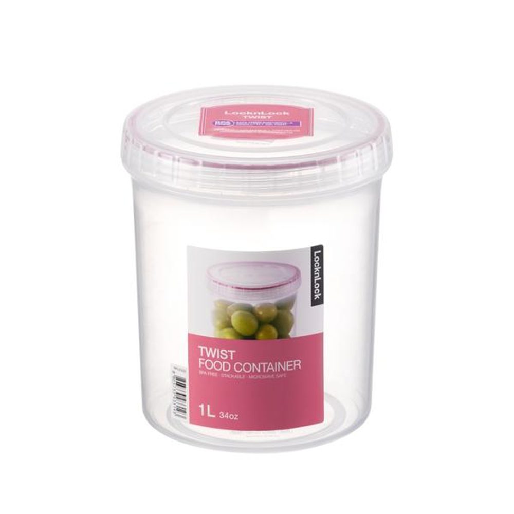 Levně LOCKNLOCK DÓZA NA POTRAVINY L&L TWIST KULATÁ 900ml