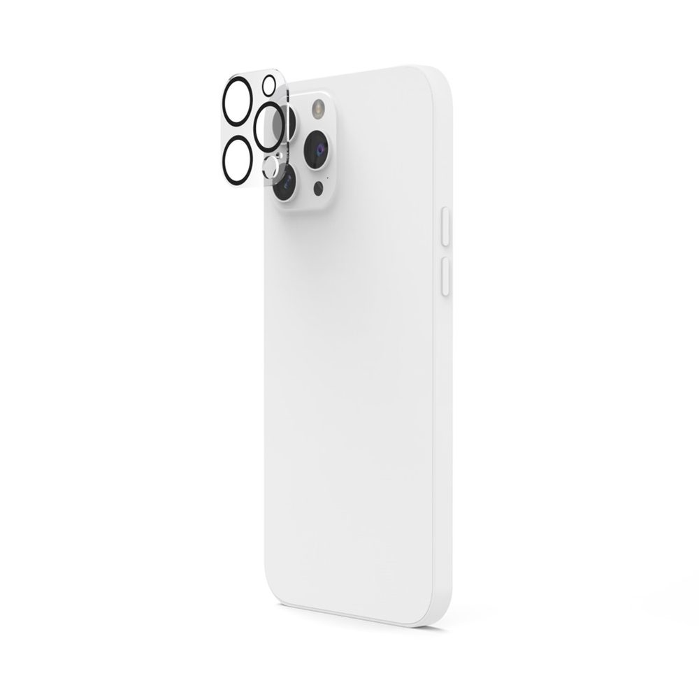 Levně Hama Cam Protect, ochranné sklo fotoaparátu pro Apple iPhone 15 Pro/15 Pro Max, průhledné