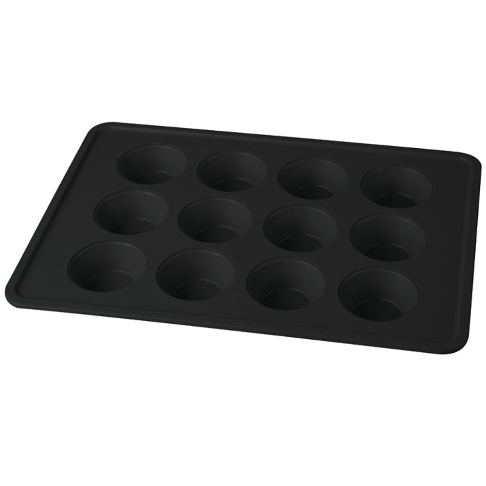 Levně BERLINGERHAUS Forma na muffiny 12 ks Matte Black Collection BH-7876