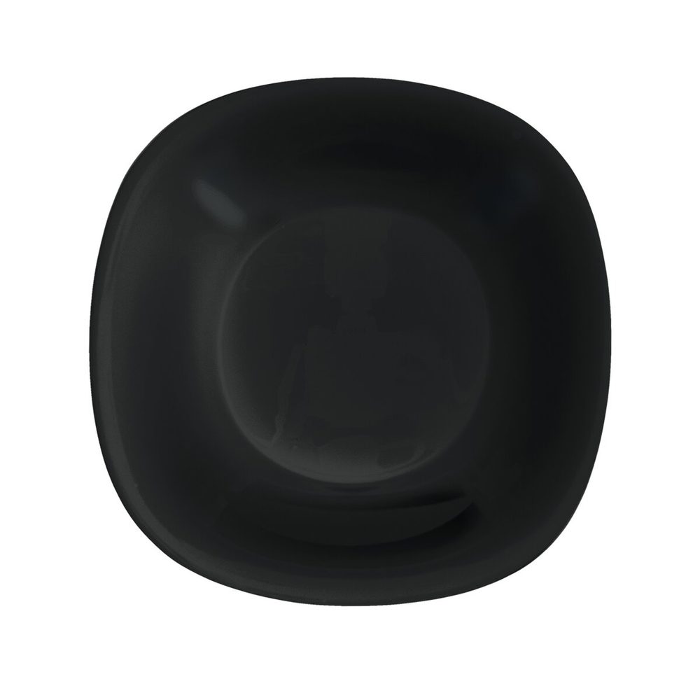 Levně Hluboký talíř LUNA black 21,5x21,5 cm