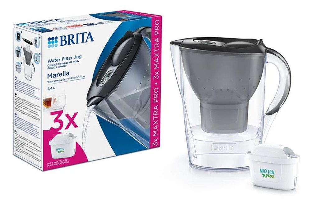 Levně konvice Brita Marella 2,4 grafit + 3x MX Pro PO 2024