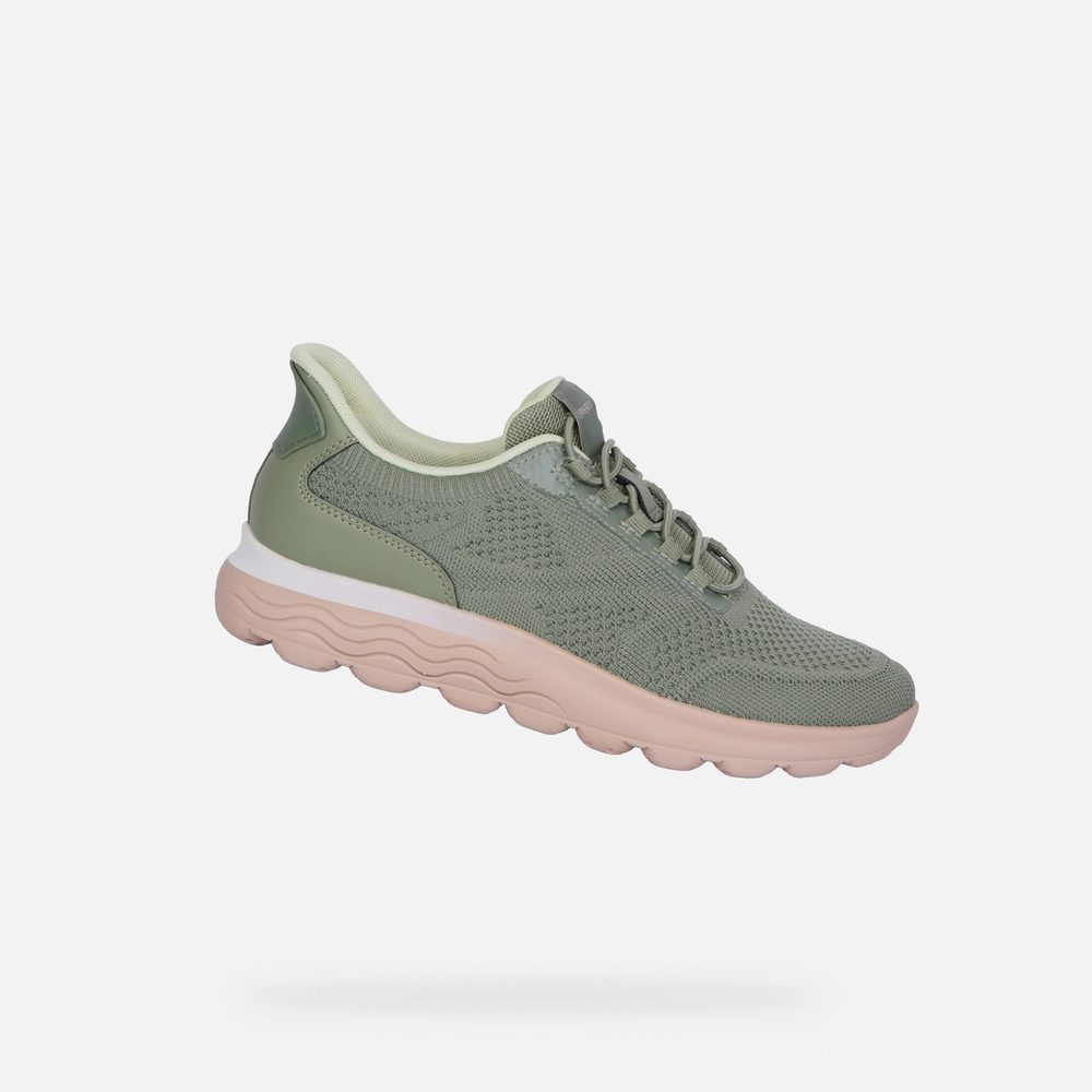 Khaki dámské tenisky Geox Spherica Plus - 36
