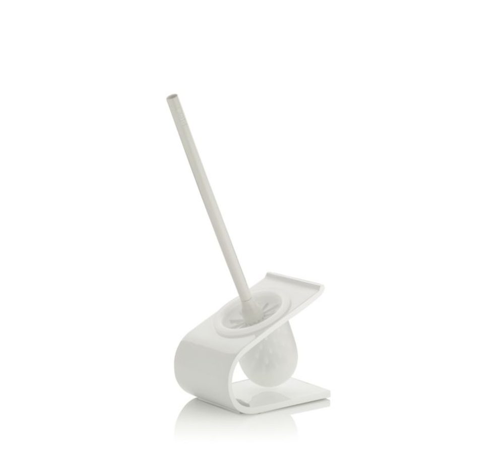 Levně KELA Wc štětka LIAM bílá 41,5 cm KL-20063