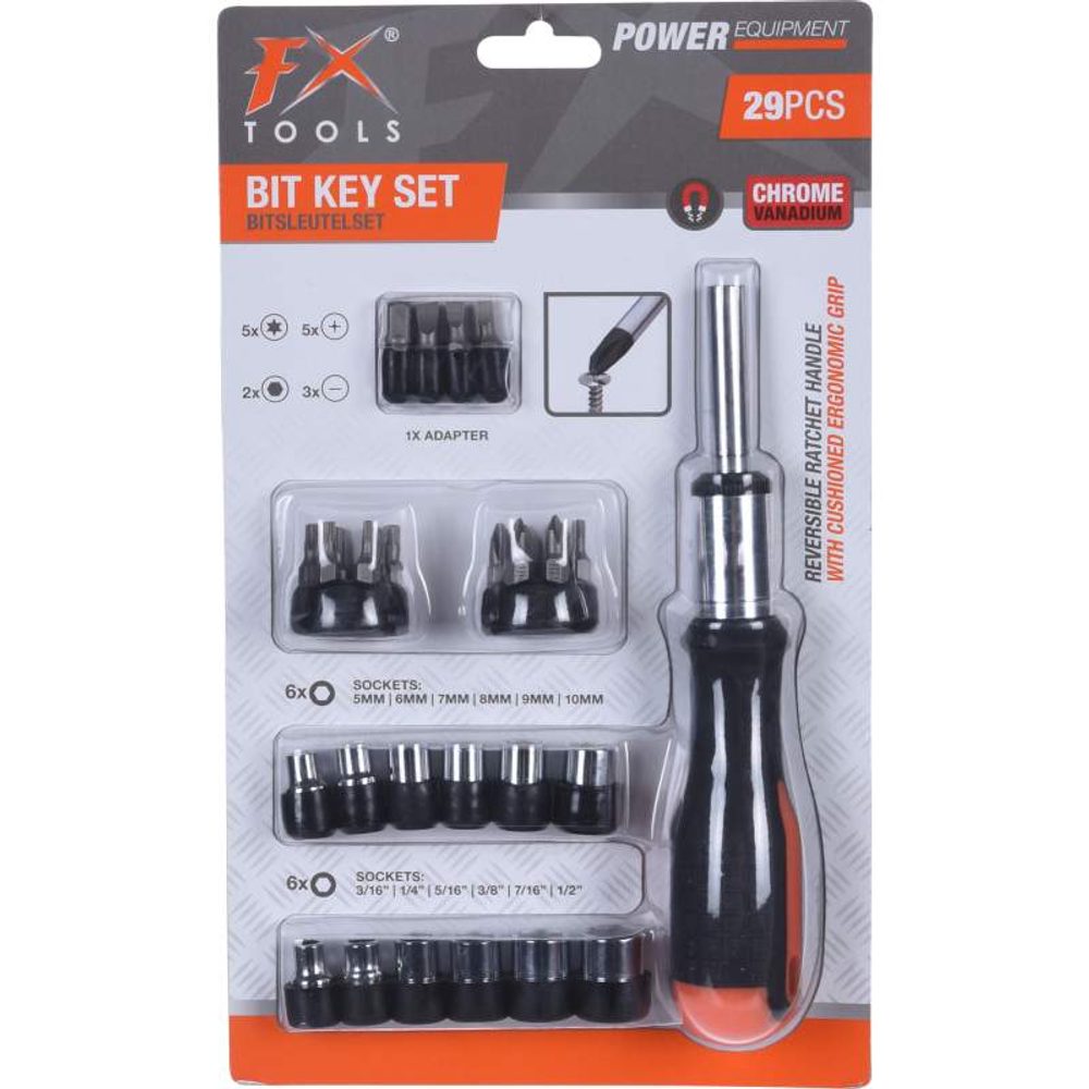 Levně FX Tools Sada ráčnových klíců 29 ks KO-R05000010
