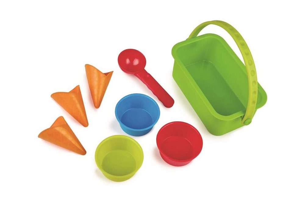 Levně Hape Hračky na písek - Zmrzlinářský set