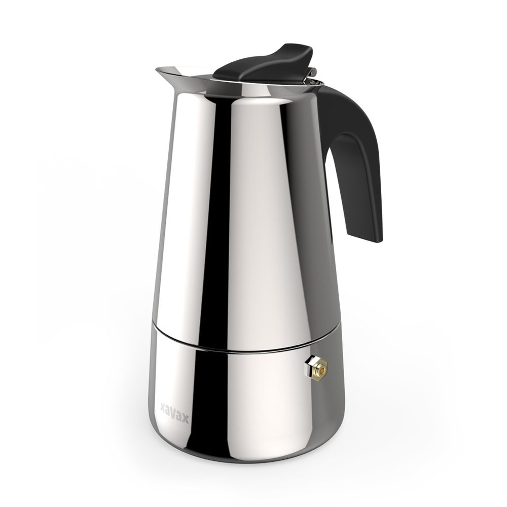 Levně Xavax Barista moka konvička na 4 šálky kávy, 200 ml, nerezová ocel