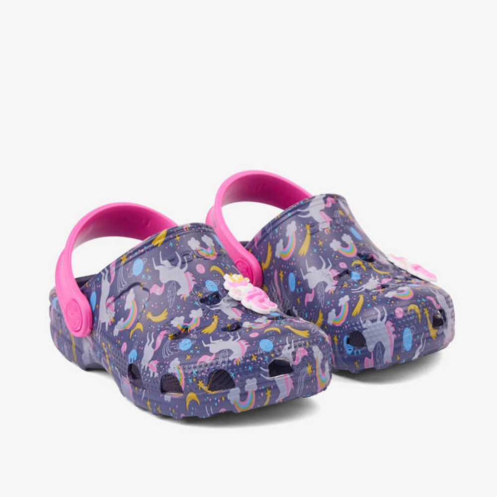 Levně Coqui dětské sandály LITTLE FROG 8701 Navy/fuchsia unicorn+amulet - 23/24