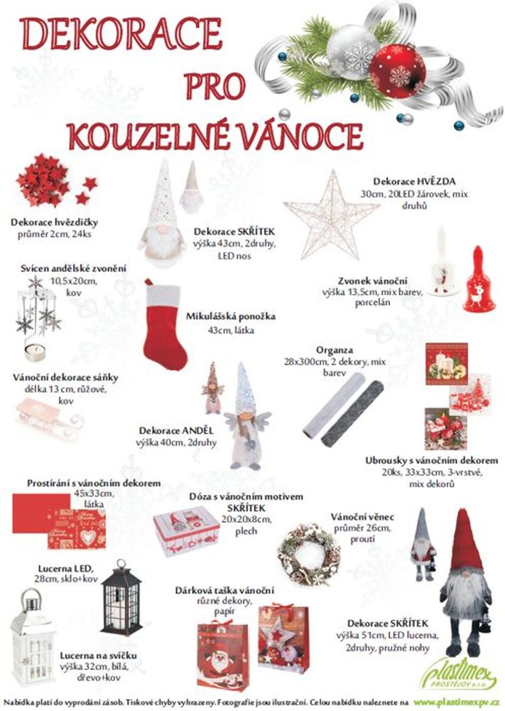 Levně leták A3, DEKORACE pro kouzelné VÁNOCE