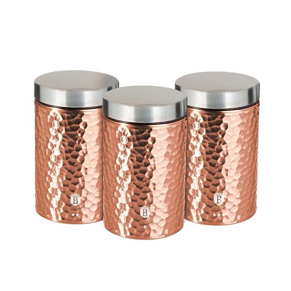 Levně BERLINGERHAUS Dóza na potraviny sada 3 ks Primal Rosegold Metallic Line BH-6715
