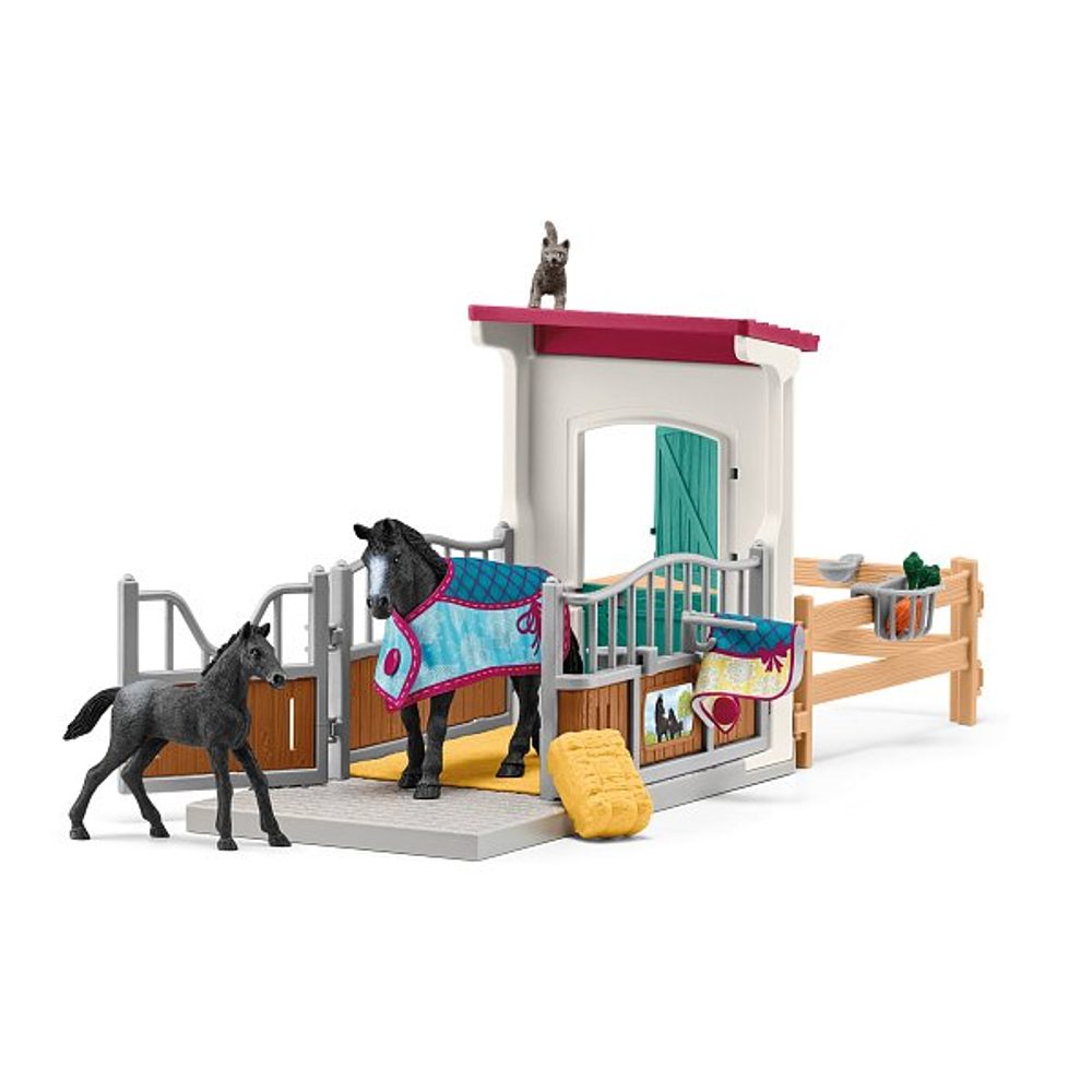 Levně SCHLEICH Box pro koně s klisnou a hříbětem