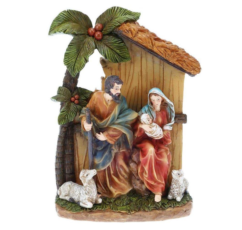 Levně HOMESTYLING Betlém Vánoční dekorace 21 cm KO-AAA756750palm