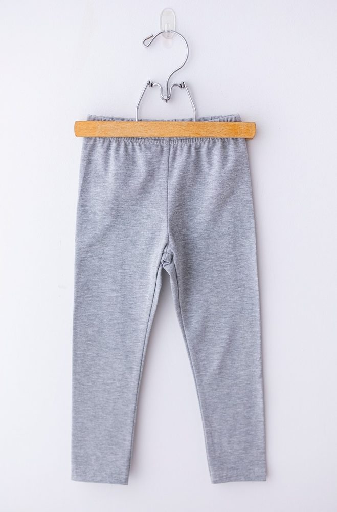 Levně Legíny Lily Grey jednobarevné - steel melange - 104