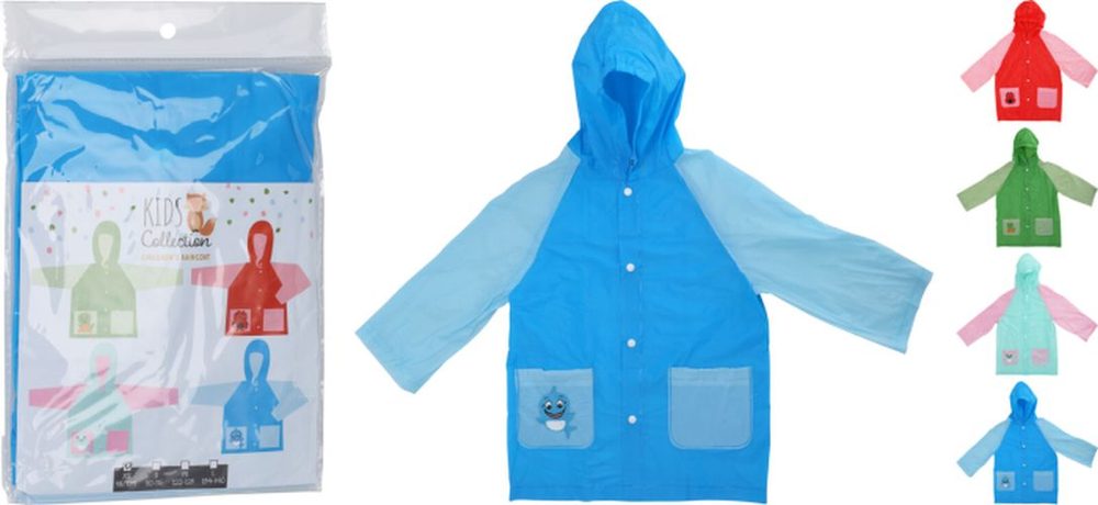 Levně pláštěnka dětská PVC velikost S/M/L/XL, 4barvy