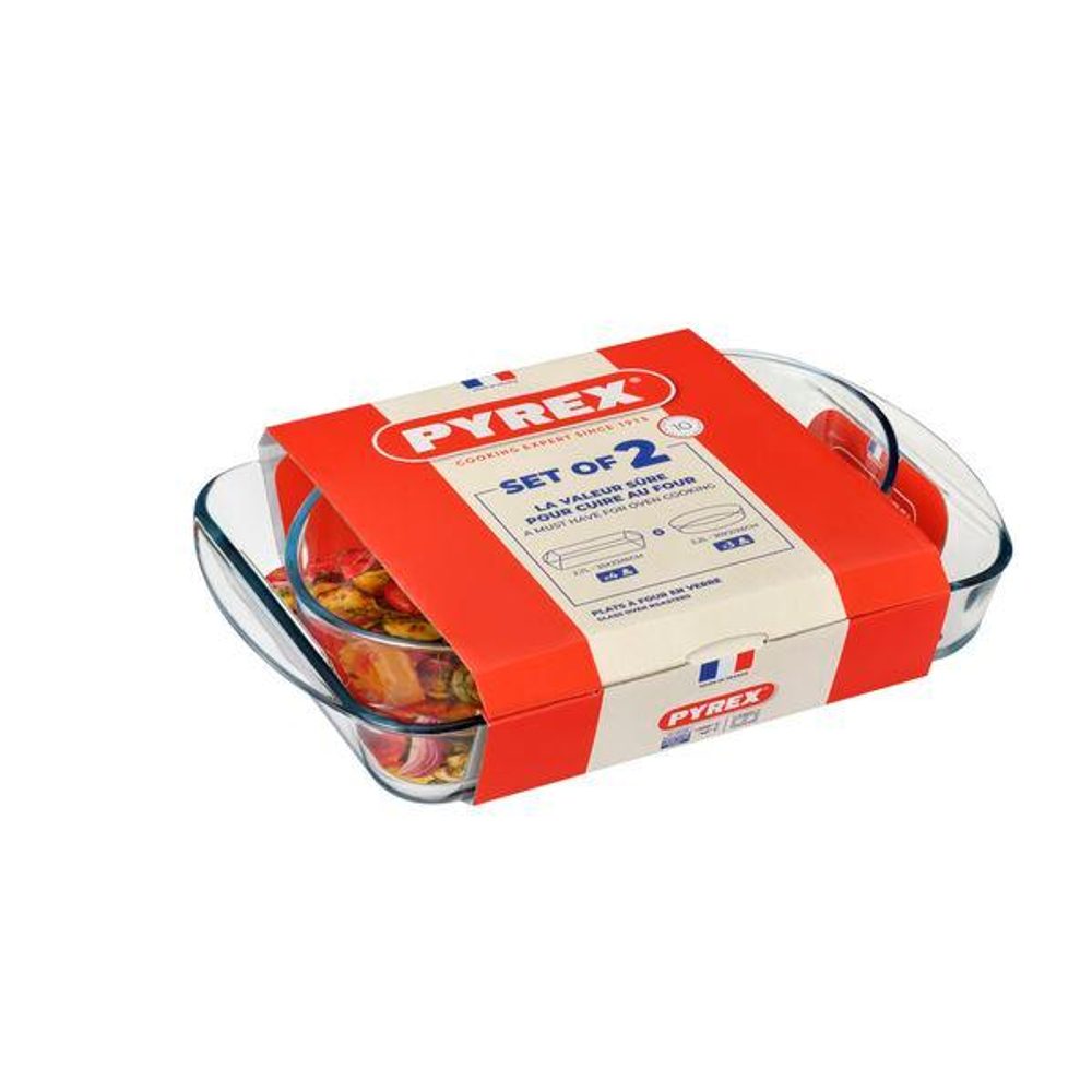 Levně Pyrex SADA PEKÁČŮ PYREX 2KS, 2,7L+2,2L, SKLO