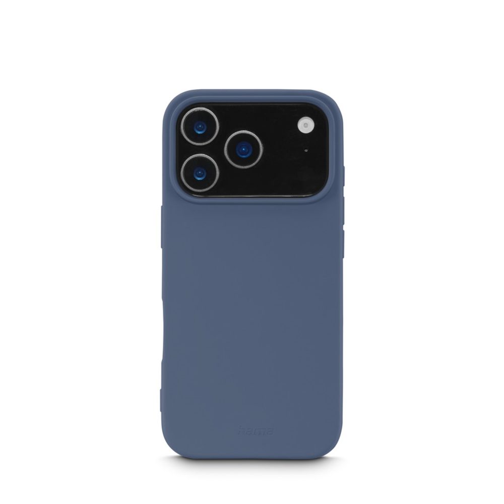 Levně Hama Fantastic Feel, kryt pro Apple iPhone 17 Pro, hebký povrch, modrý